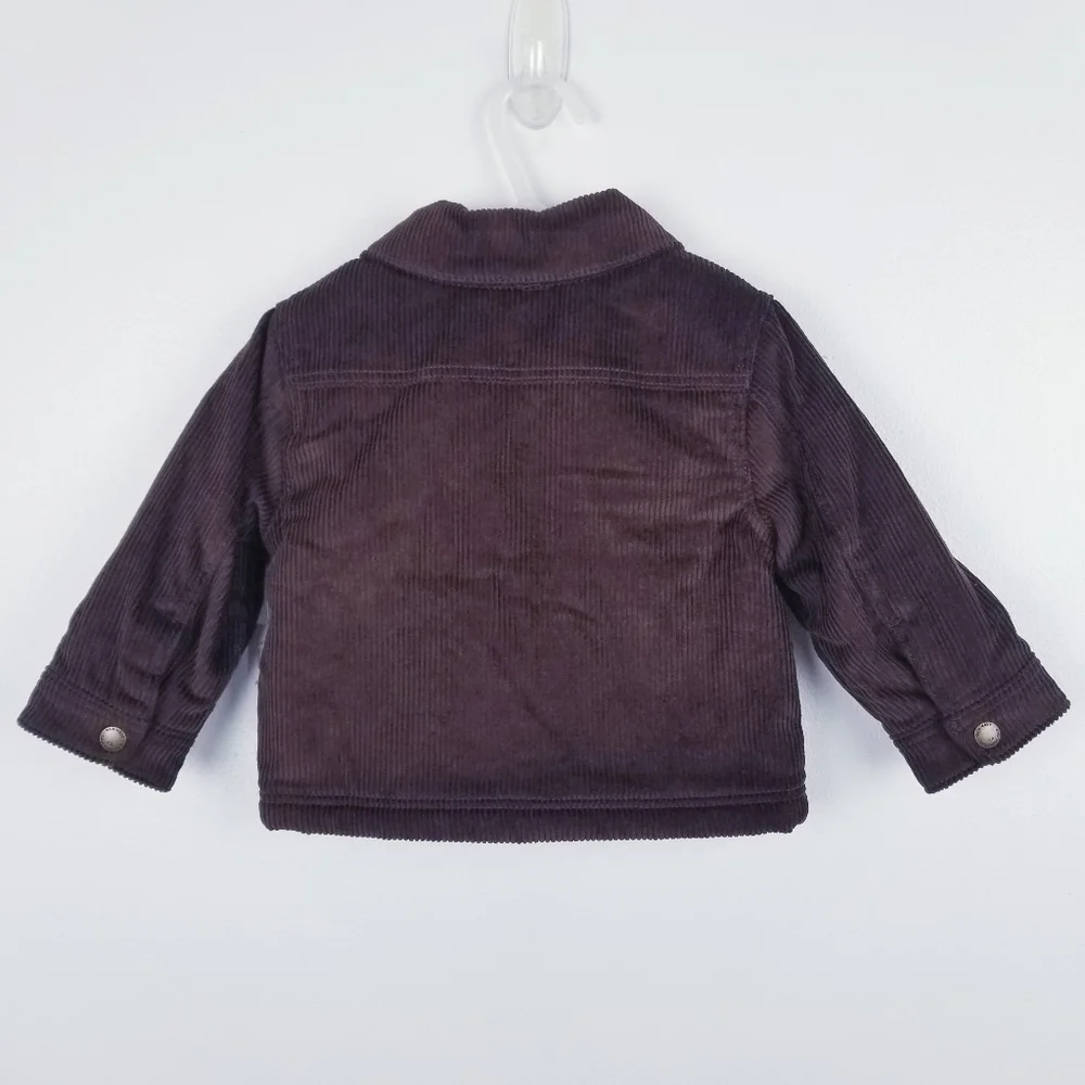 Old Navy #414714 Brown Sherpa-Lined Corduroy Shacket  for Baby NWT 12-18 Months